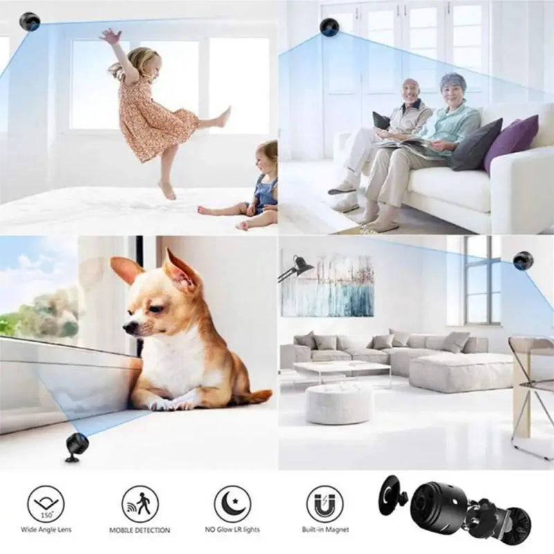 1080P A9 Mini Camera WiFi Sem fio Segurança e Proteção Casa